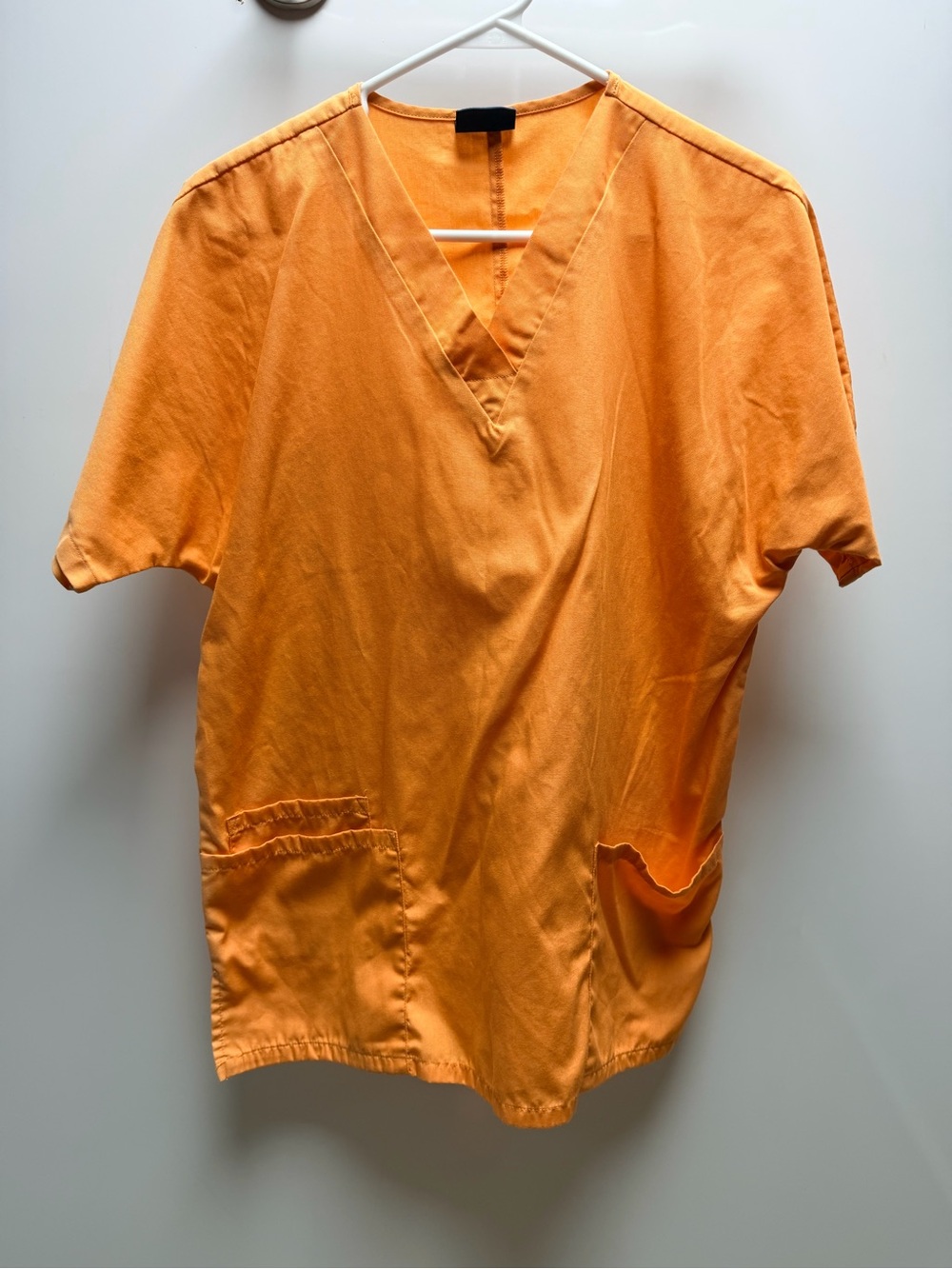 Cherokee Orange Short Sleeve V-Neck Scrub Top